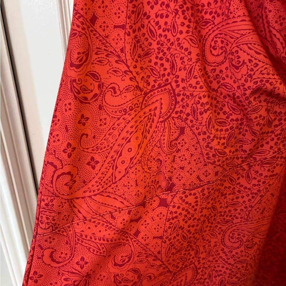 Athleta Red Paisley Dress MP - Picture 4 of 4